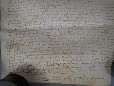 Lot de manuscrits sur parchemin.