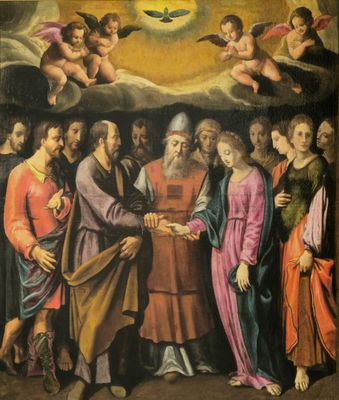Ecole FLORENTINE vers 1640 Le Mariage de Ruth et Boaz
