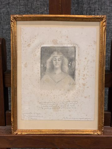 Fernand MAILLAUD (1862-1948) « Portrait de Mademoiselle de VASSON...