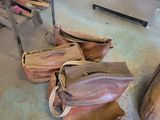 several pieces of wood are sitting on the floor in a room
