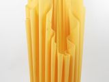 a lamp that is made out of pasta noodles