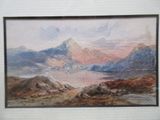 une image d'un tableau représentant une scène de montagne