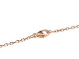 a close up of a gold chain with a clasp on a white background