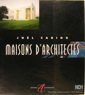 maisons d ' architecture french edition by joel cariou