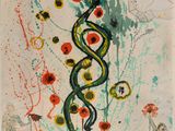 an image of a painting of flowers on a white background