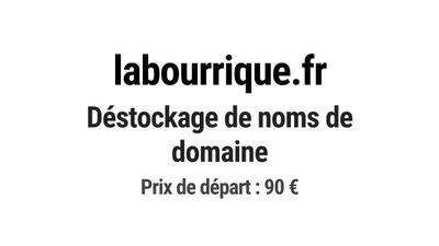 Nom de domaine labourrique.fr. Catégorie: Agriculture.