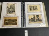 several old photos of people and horses are on a book