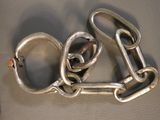 a metal chain that has been attached to a purse