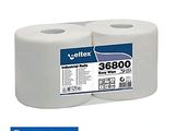 two rolls of toilet paper are shown on a white background