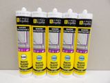 four different types of construction adhesives sitting on a table