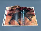 a book with a picture of a bull and a man on it