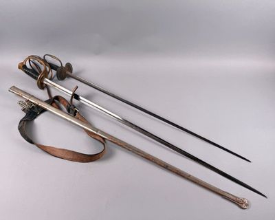 Sabre et épée XIXème siècle. 100 cm / 113 cm