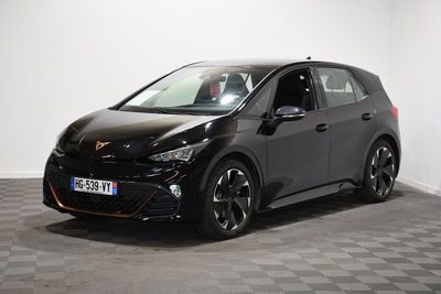 a picture of a black car parked in a room