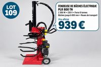 KPC. Fendeuse de buche PLR 800 TN, 2300 W, 8 tonnes, diam.