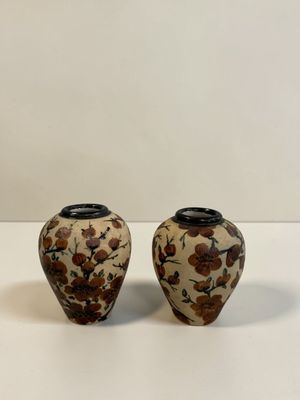 CIBOURE. Deux vases miniatures signés . - Photo 1