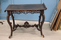 Table à thé en bois dur dans le goût de VIARDOT, entretoise …