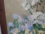 a picture of a painting of flowers in a vase