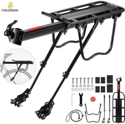 porte-bagages arrière de vélo avec guidon et fixations