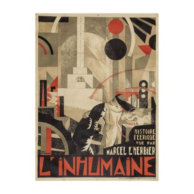 an image of a vintage poster of a woman in a white dress