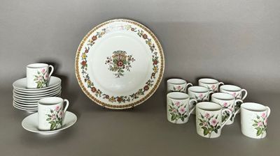 GOA, LIMOGES, Paris Service à café en porcelaine blanche à d…