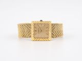 an 18k yellow gold ladies ' s wrist watch
