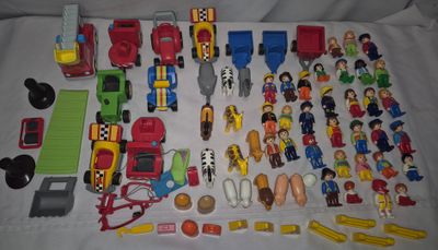a lot of toys that are sitting on a table