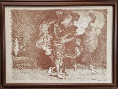 Salvatore FIUME (1915-1997) Figures féminines PASTEL Signée …