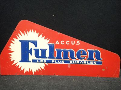 panneau rouge et bleu portant l'inscription « fumen » ainsi que la mention « durables »