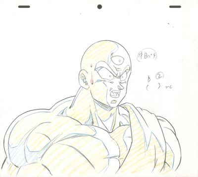 dessin représentant un homme en chemise blanche sur fond noir et blanc