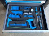 a tool kit in a tool box on the floor