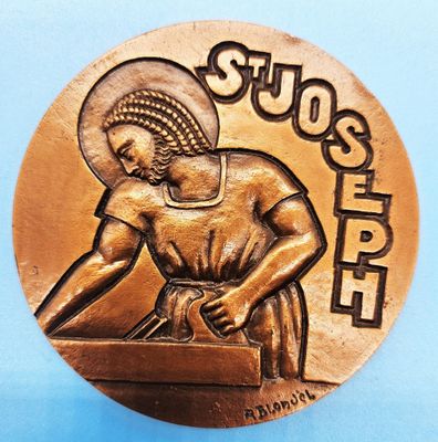 BRONZE Monnaie de Paris / Médaille « Saint-Joseph » signée R…