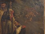 painting of two men dressed in military uniforms standing next to each other