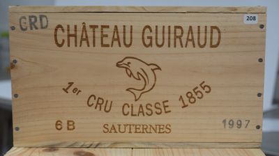 6 B - CHATEAU GUIRAUD (Caisse Bois d'origine) - CC1 Sauterne…