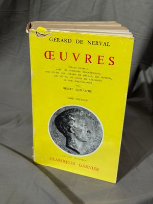 ŒUVRES Tome 1 par Gérard de Nerval, ouvrage broché 982 pages…