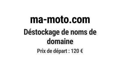 Nom de domaine ma-moto.com. Catégorie: Automobile.