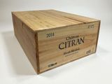 a wooden box with a label on it that says citran