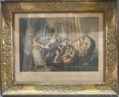 Lot d'estampe et dessins comprenant :