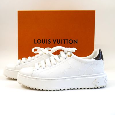 louis vuitton white leather sneakers