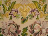 a picture of a wallpaper with flowers and leaves
