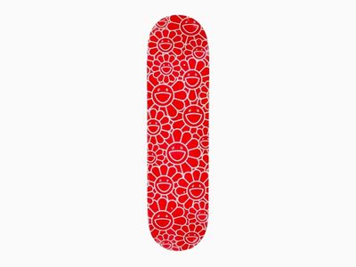 Takashi Murakami (Né en 1962) Art Board FLOWER RED, 2017
