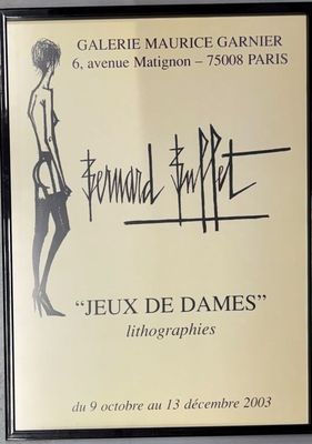 Bernard Buffet d'après. 3jeux de dames".