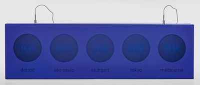 Große Weltzeituhr aus der Geschäftszentrale des Stuttgarter …