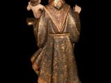 an image of a statue of a man with a halo on his head