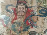 a picture of a painting of a man riding on a horse