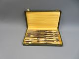 a case that has a bunch of knives inside of it