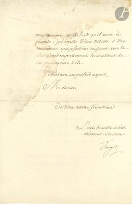 an old letter with a black ink writing on a piece of paper
