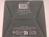 a close up of the back of a box with a label on it