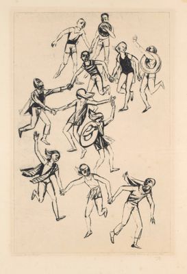 an image of a drawing of a group of people in various poses