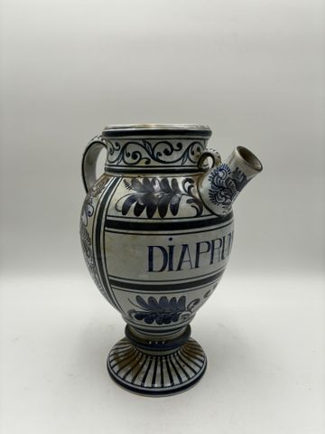 Léon WARIN à MALICORNE - Grand pot / pichet « DIAPRUNUM »  en faï...