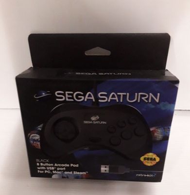 Manette sega saturn sega retro bit 8 boutons en l'etat